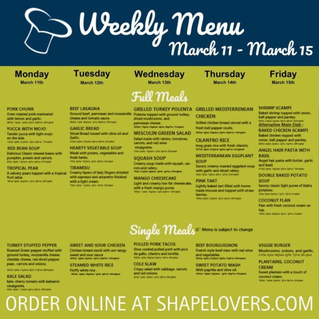 Shapelovers - Delivering Healthy Fresh Meals Daily in Miami